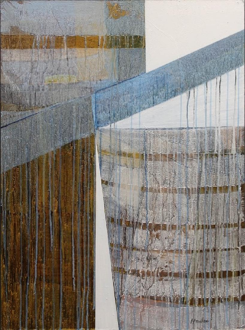 John Hanlen Abstract Acrylic on Panel "Balance" (1 of 3)