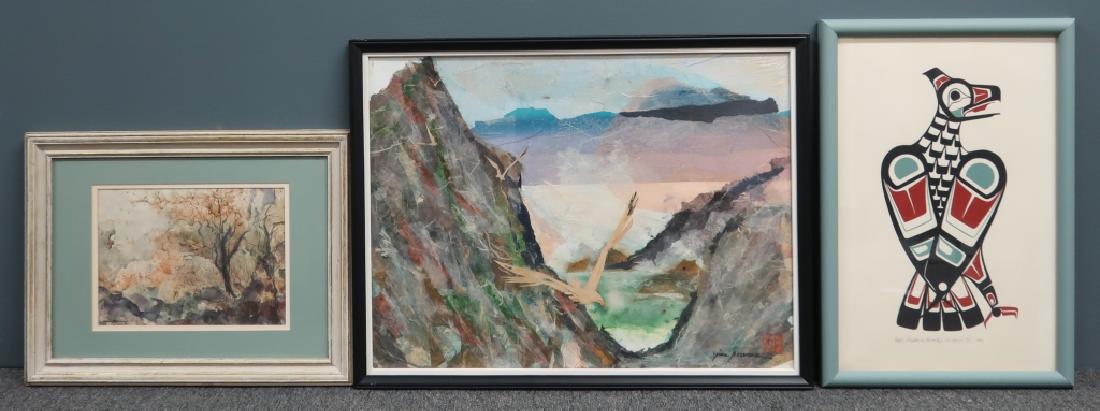 Two Irma Rosenau Works and a Haida Native Drawing (1 of 5)