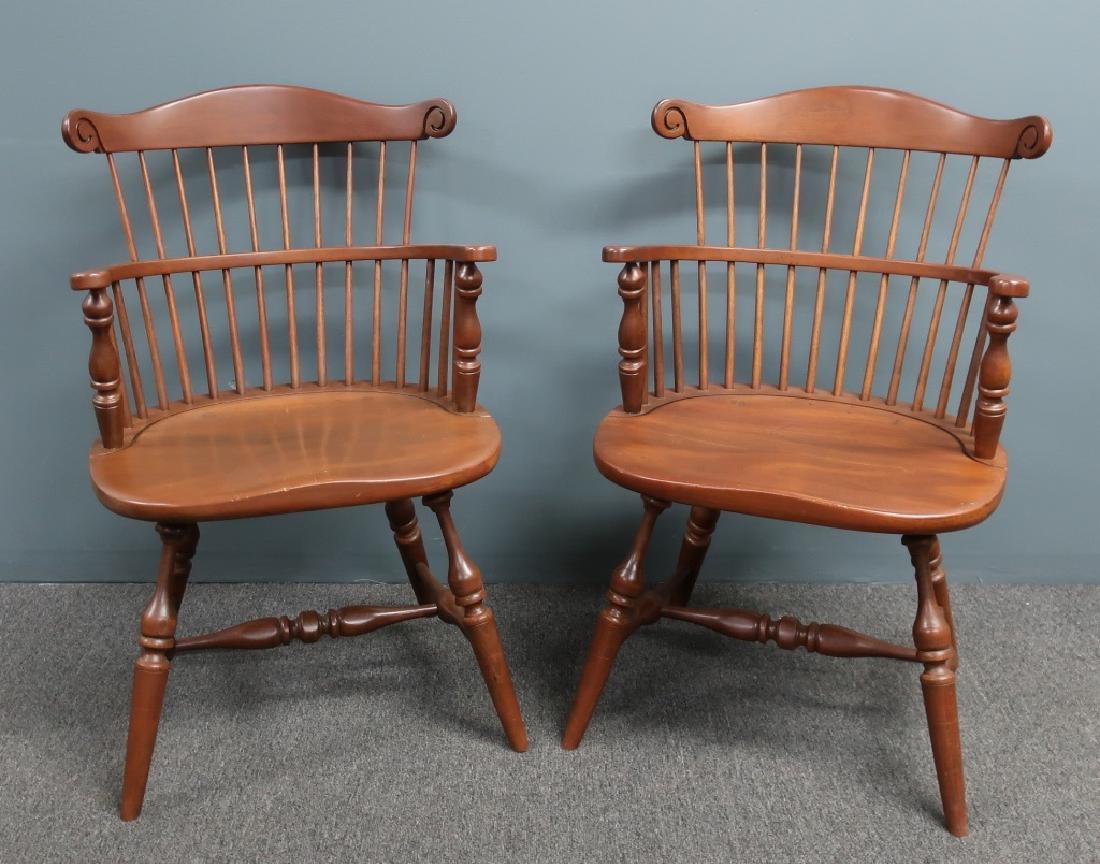 Pair of Stamped "Duckloe" Windsor Armchairs (1 of 2)