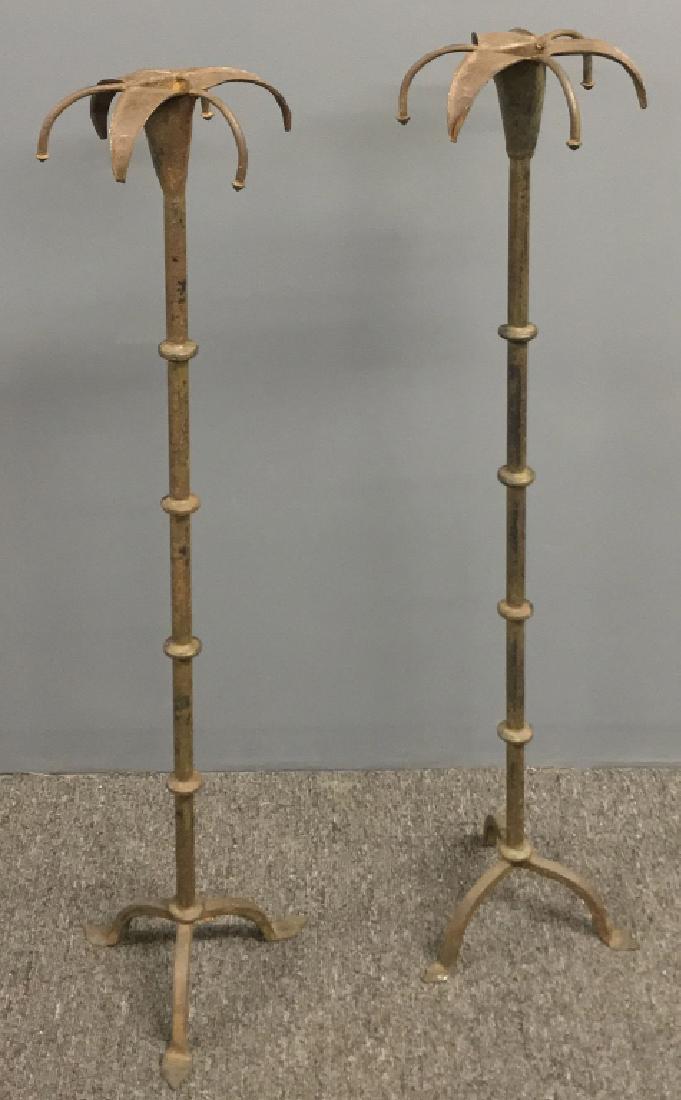 Large Cast Iron Candlesticks (1 of 1)