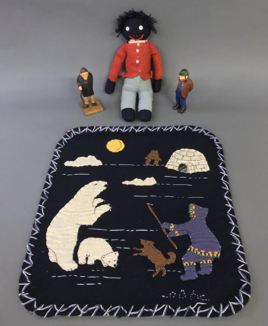 Wool Eskimo & Polar Bear Wall Hanging, Etc. (1 of 1)