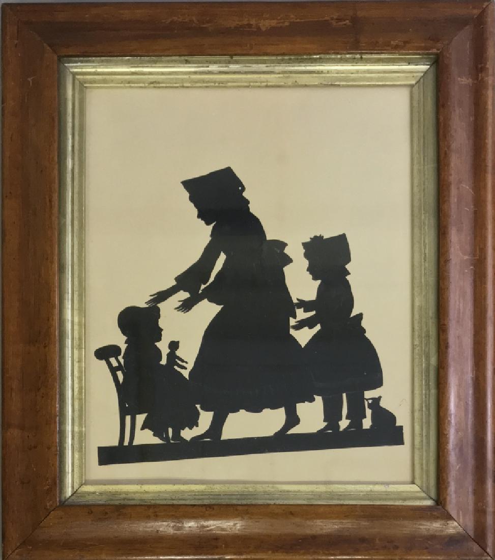 Large Silhouette of Mother & Daughters (1 of 1)