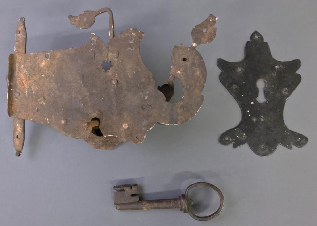 Large Continental Iron Lock (1 of 2)