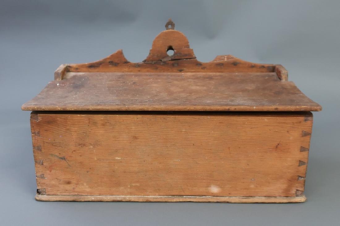 Large Pine Salt Box, Early 19th c. (1 of 2)