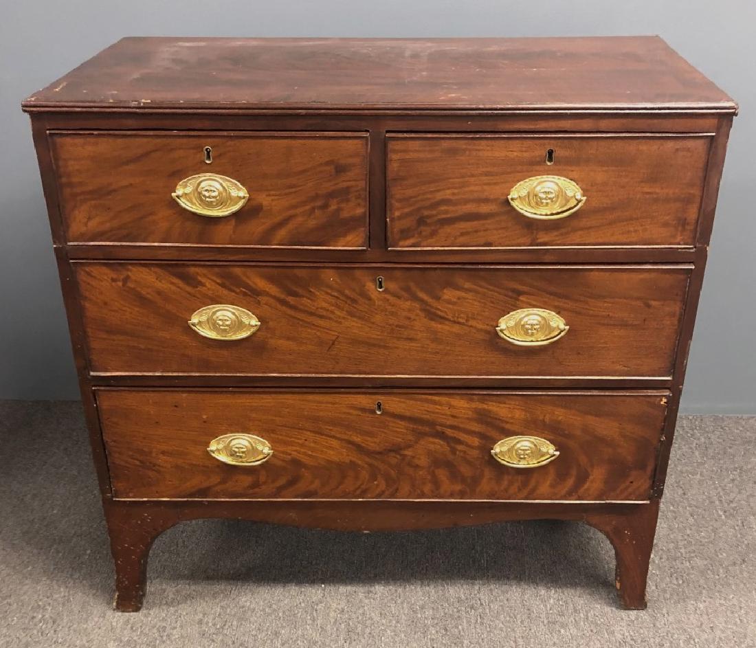 English Hepplewhite Chest of Drawers: English Hepplewhite chest of drawers, as found, 35 3/4"h x 36"w