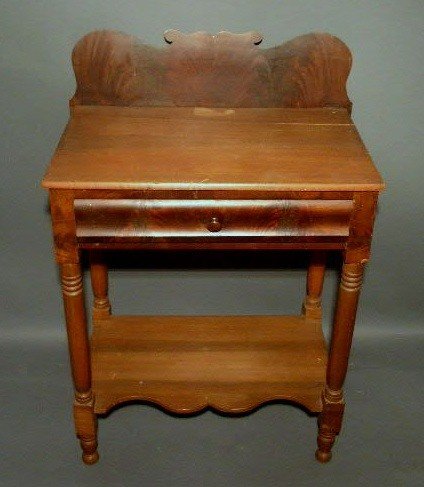 Empire single drawer washstand, c.1850, mahogany