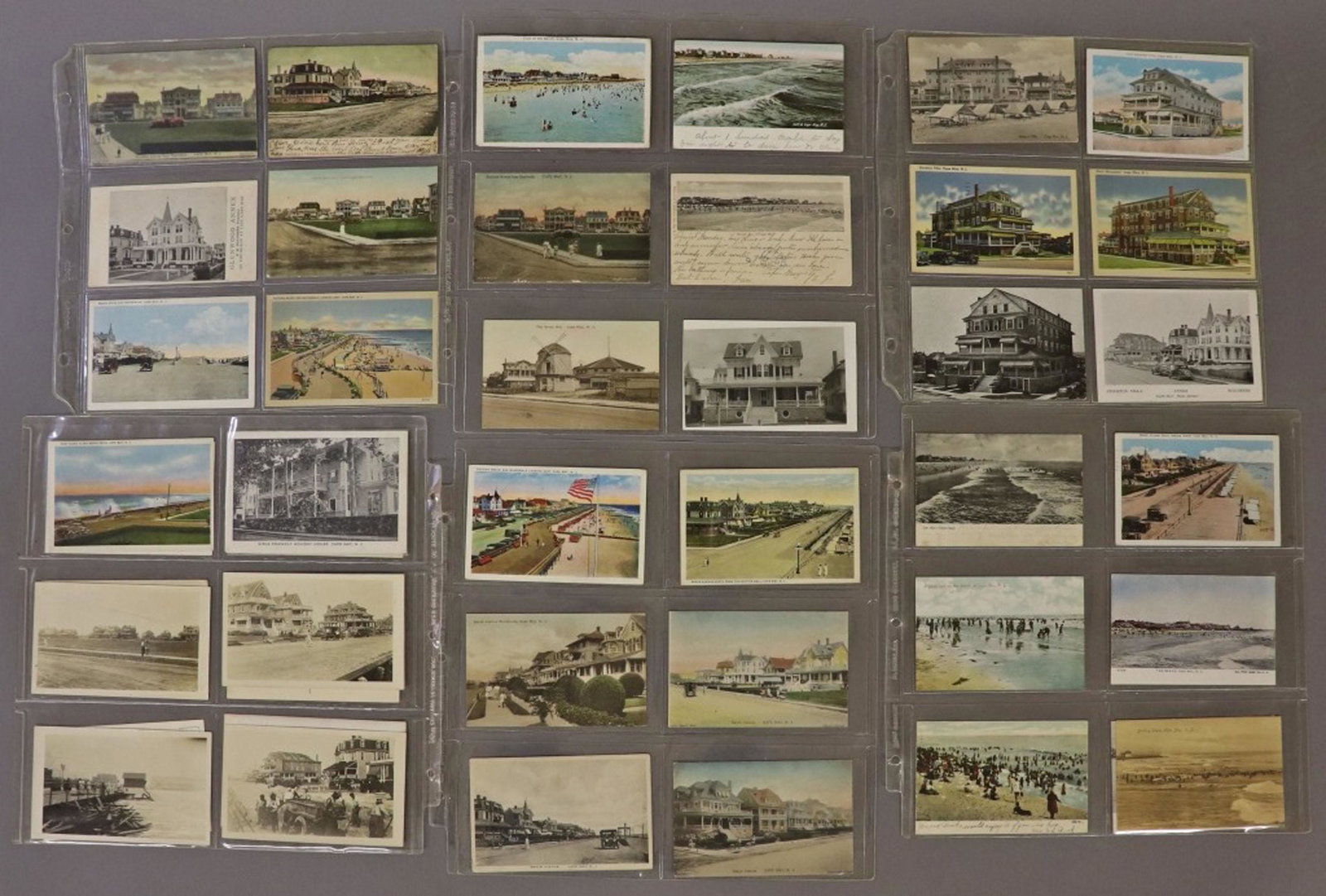 108 Vintage Postcards of Cape May, New Jersey: One hundred and eight vintage postcards of Cape May, New Jersey, by various makers