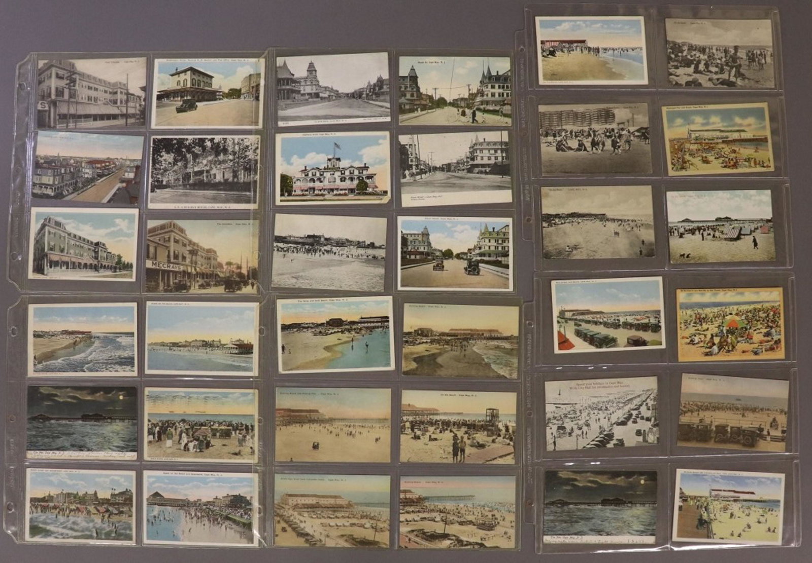 108 Vintage Postcards of Cape May, New Jersey: One hundred and eight vintage postcards of Cape May, New Jersey, by various makers