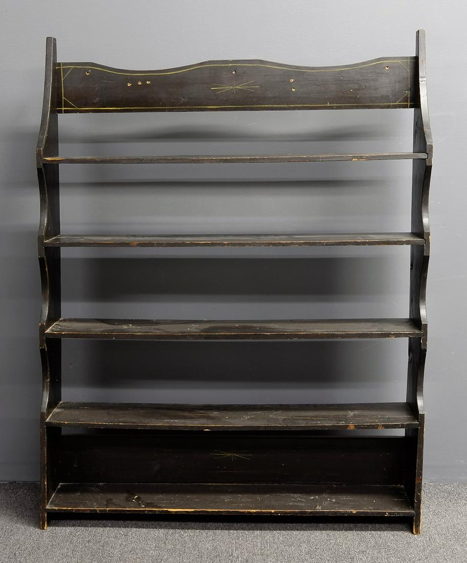 New England Paint Decorated Shelf (1 of 1)