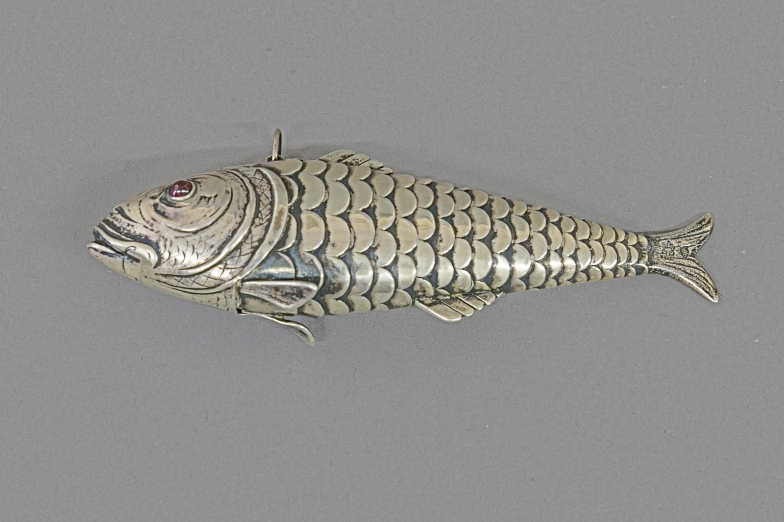 Judiaica Silver Fish Spice Container (1 of 4)