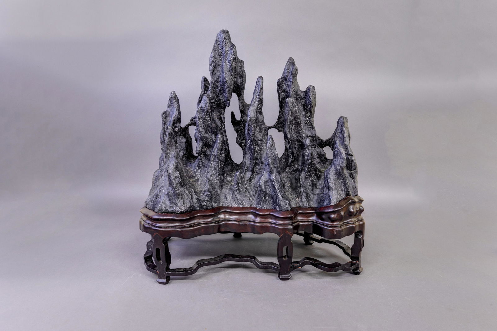 Large Black Metal Mountain Scholars Rock (1 of 1)