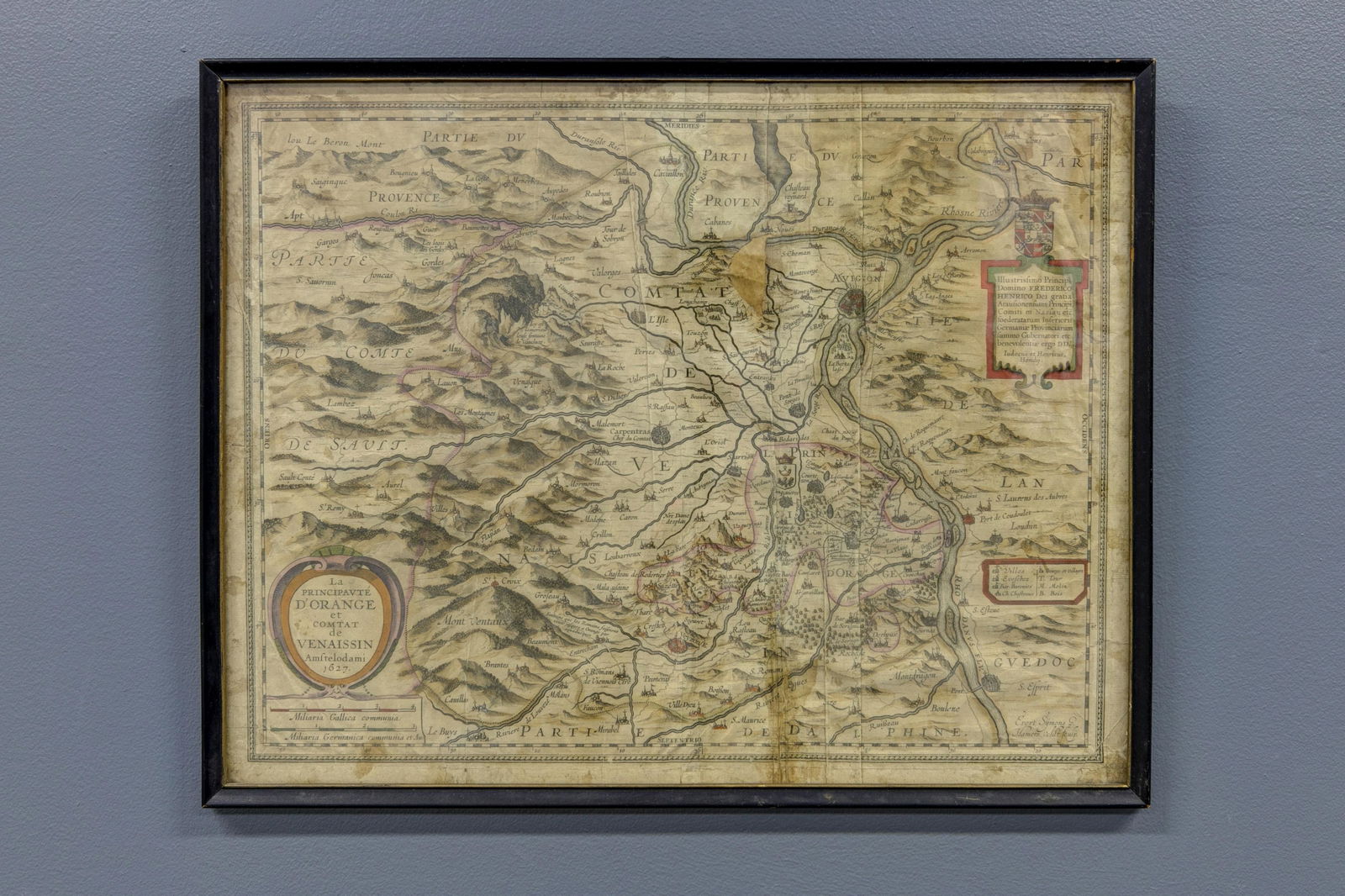 Early Hand Colored Map of France (1 of 1)