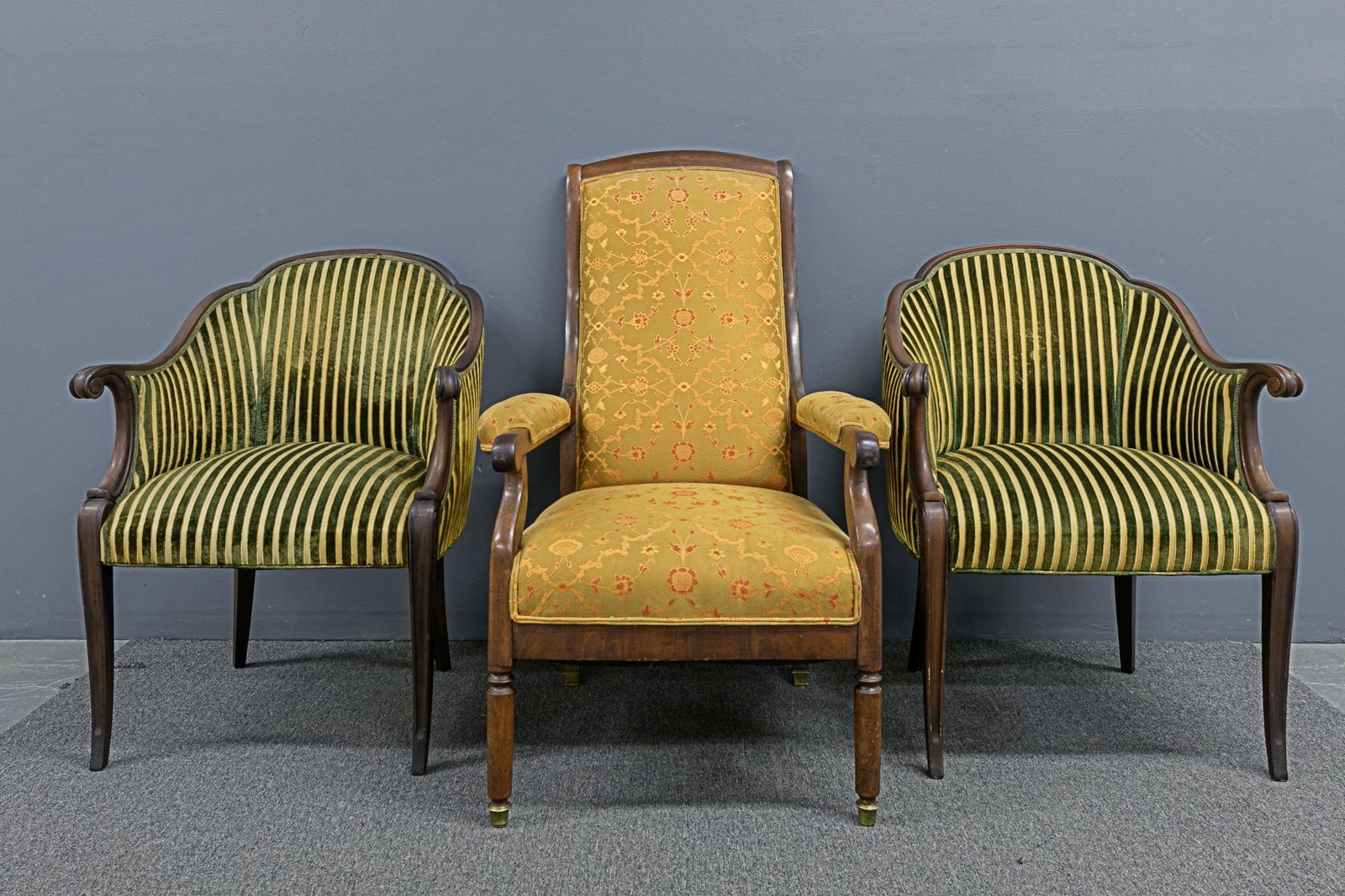 Carved Mahogany Lolling Chair (1 of 1)