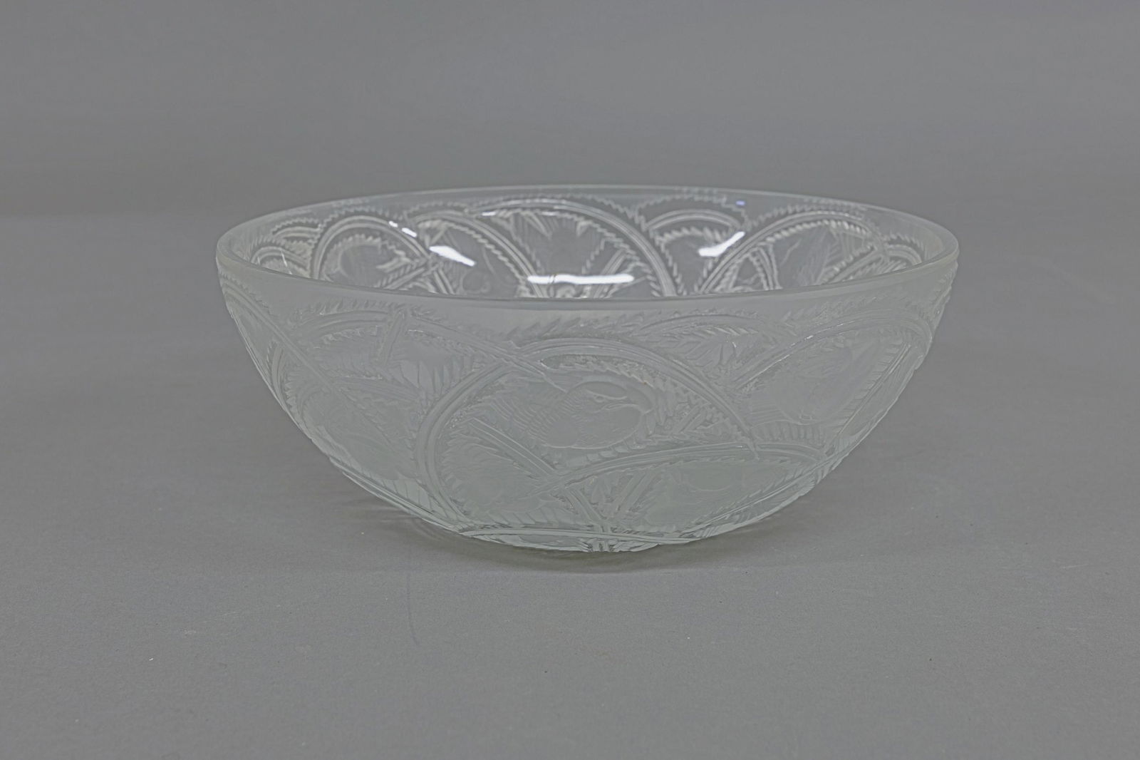 Signed Lalique Crystal Bowl (1 of 2)