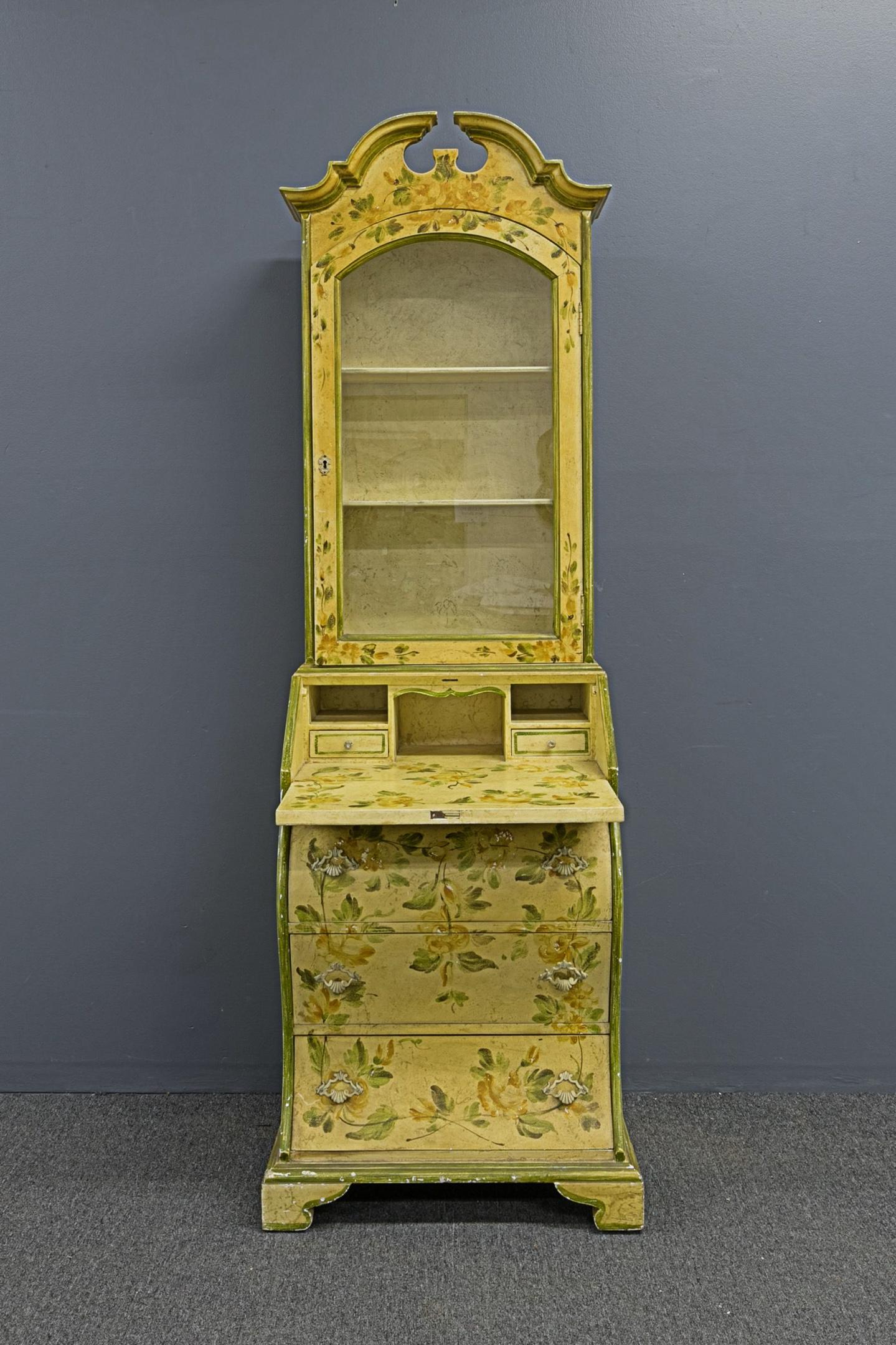 Italian Paint Decorated Secretary (1 of 2)