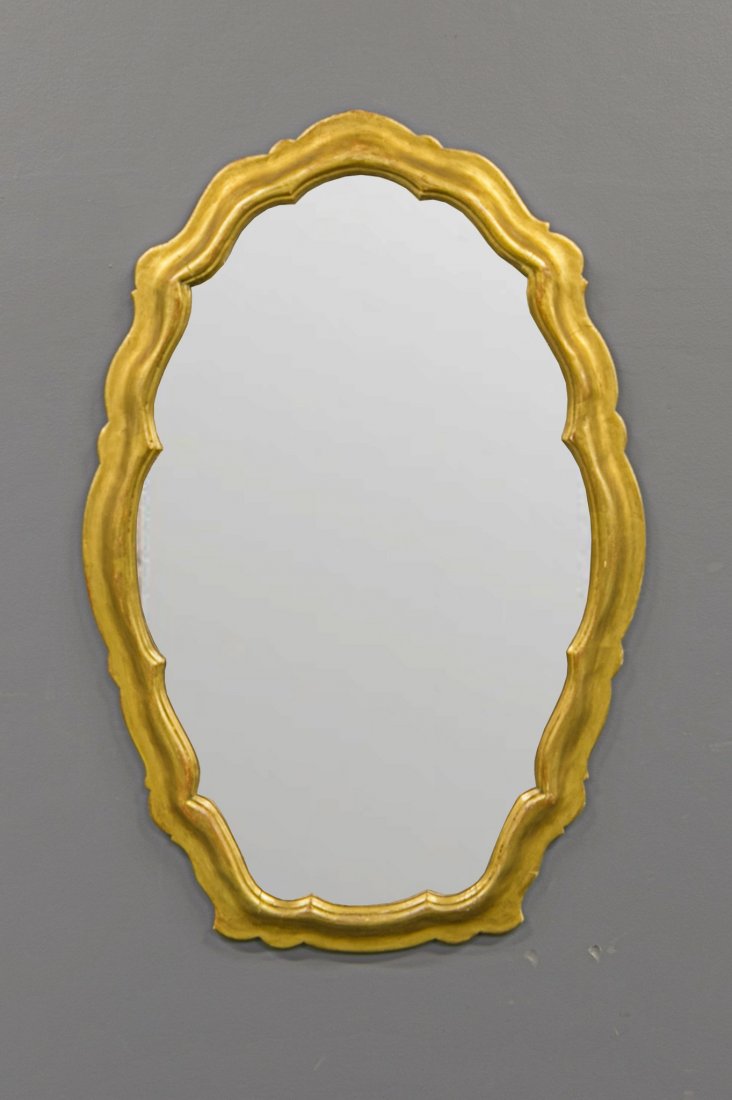 LaBarge Oval Giltwood Mirror (1 of 3)