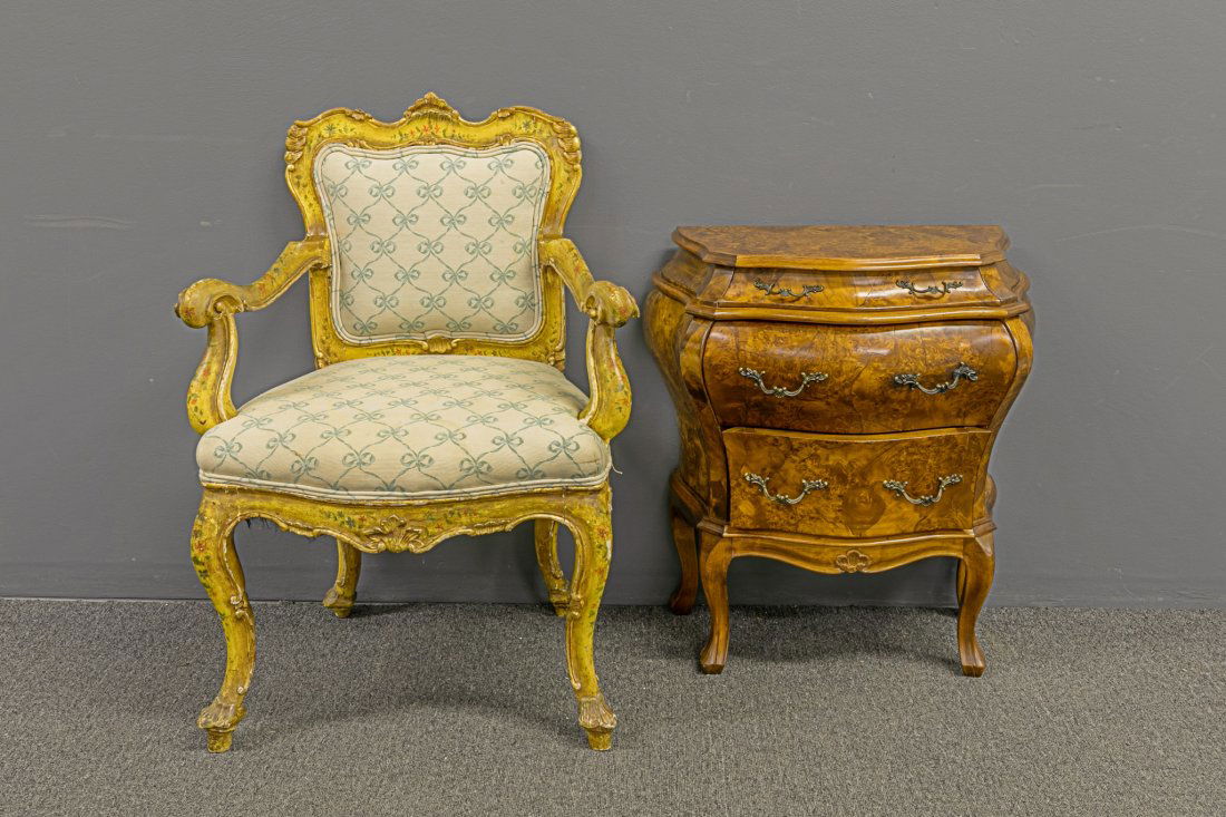 Italian Commode and Chair (1 of 1)