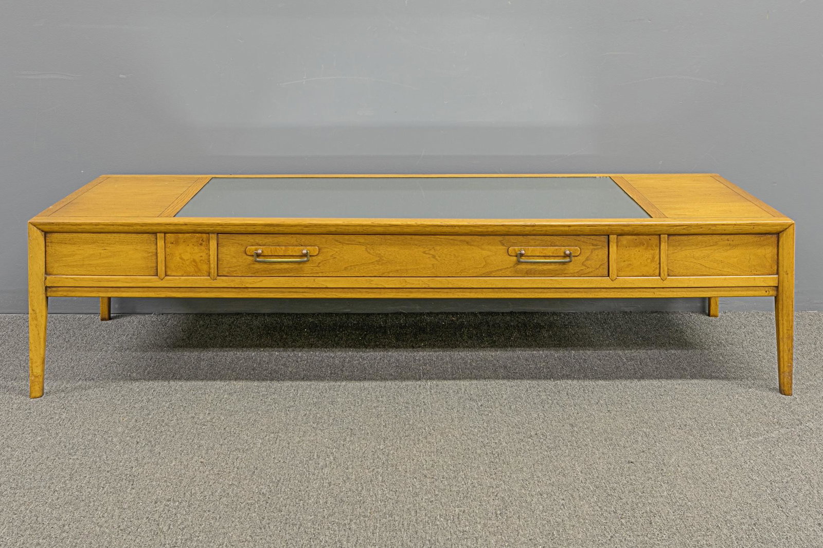 Mirrored Coffee Table: Mirrored long coffee table by Drexel 15"H x 66"W x 22"D