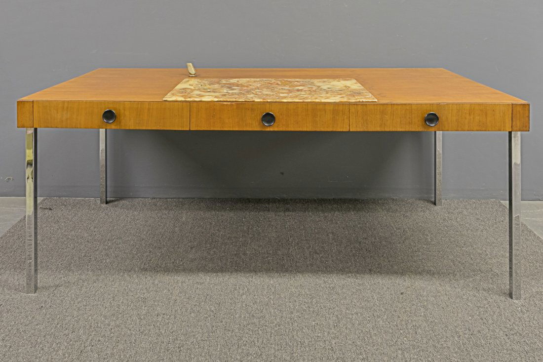 Knoll Executive Desk and Coggin Red Desk Chair (1 of 5)