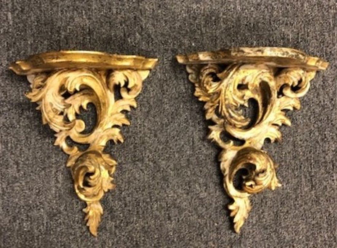 Italian Gilt Wall Brackets (1 of 3)