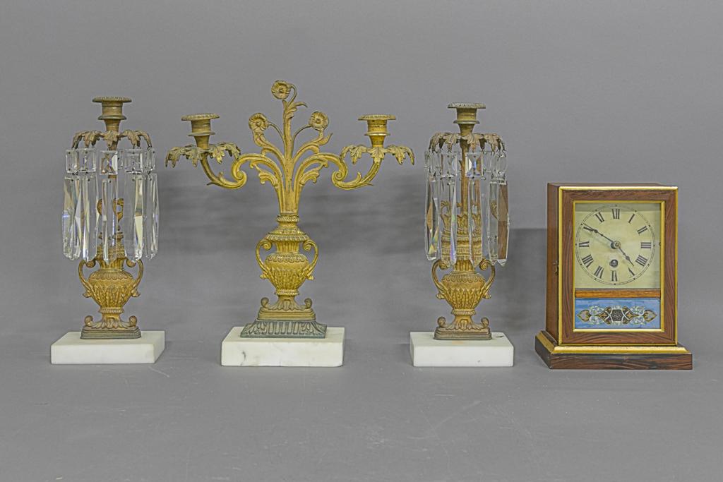 Three Piece Gilt Metal Girondole Set etc. (1 of 1)