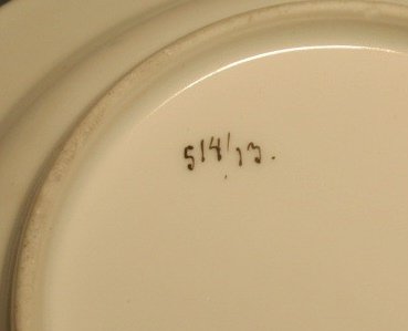 Group of porcelain dessert plates. - 3