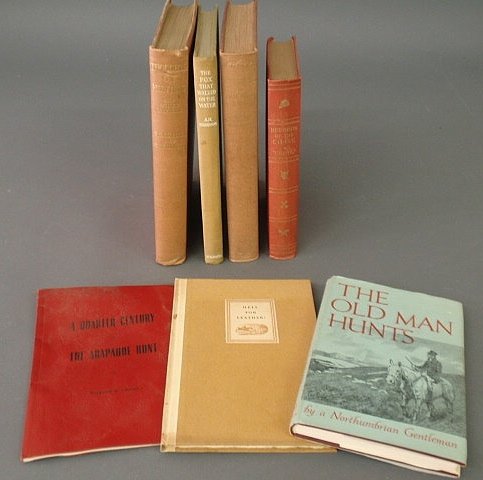 Seven foxhunting books and pamphlets- Records of t