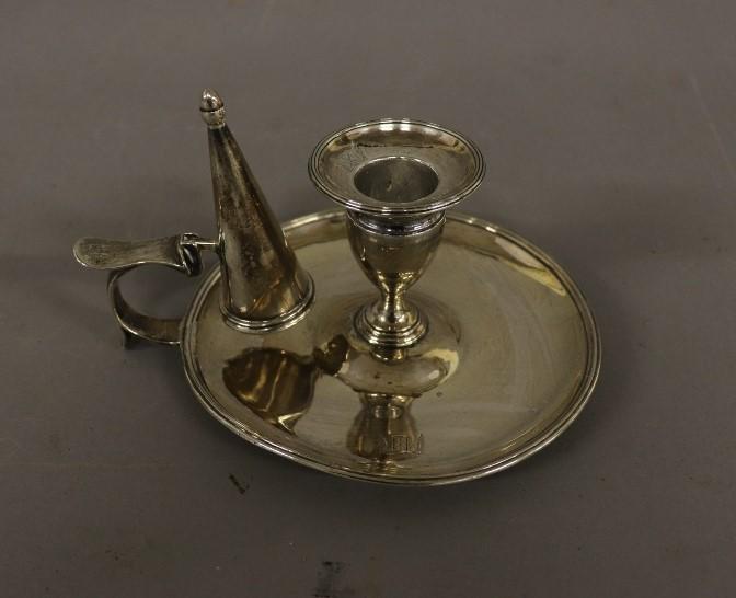 Georgian Silver Chamber Stick (1 of 4)