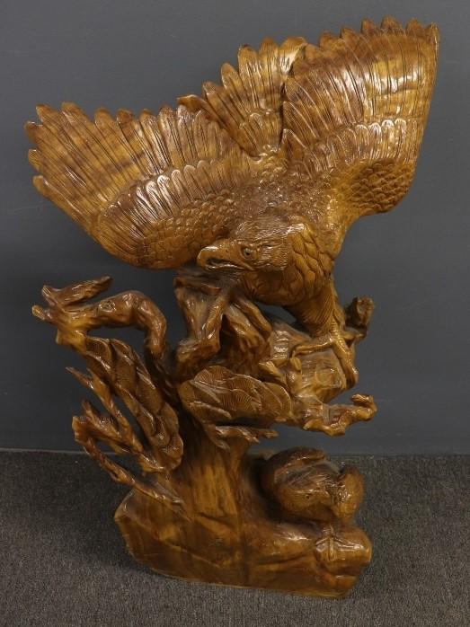 Asian Wood Carved Eagles (1 of 5)