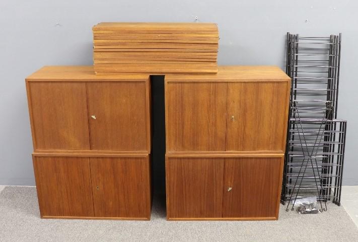 Danish Four Cabinet Wall Unit (1 of 1)