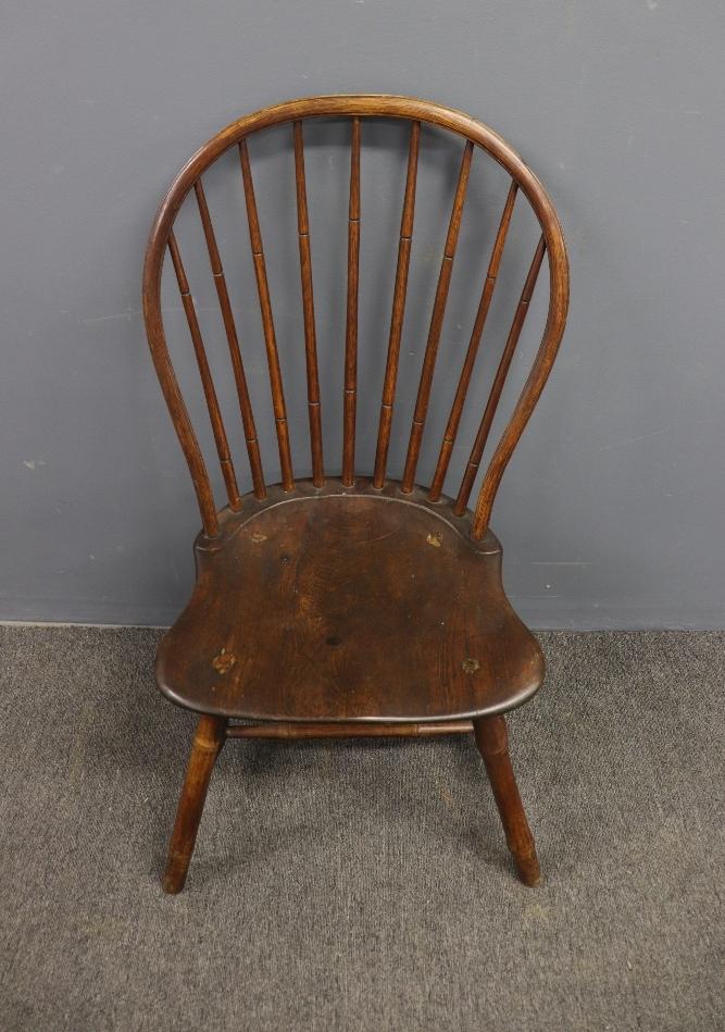 Philadelphia Windsor Side Chair: Windsor side chair signed T. Mason Philadelphia (worked 1779-1780) 37.5"h x 18"w x 16.25"d / seat height 17" Condition: refinished