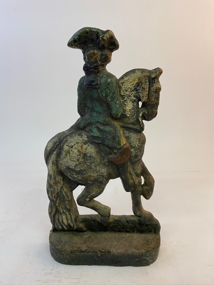 Cast Iron George Washington Door Stop: Cast iron George Washington door stop, late 19th c. 15.5"h x 8.5"w x 2"d