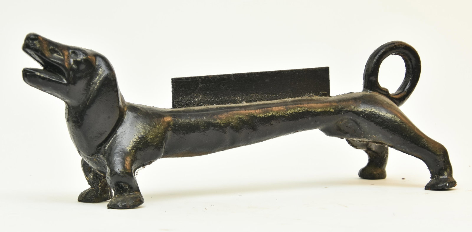 Cast Iron Dachshund Boot Scraper: Cast iron dachshund boot scraper 7"h x 21"l x 7"d