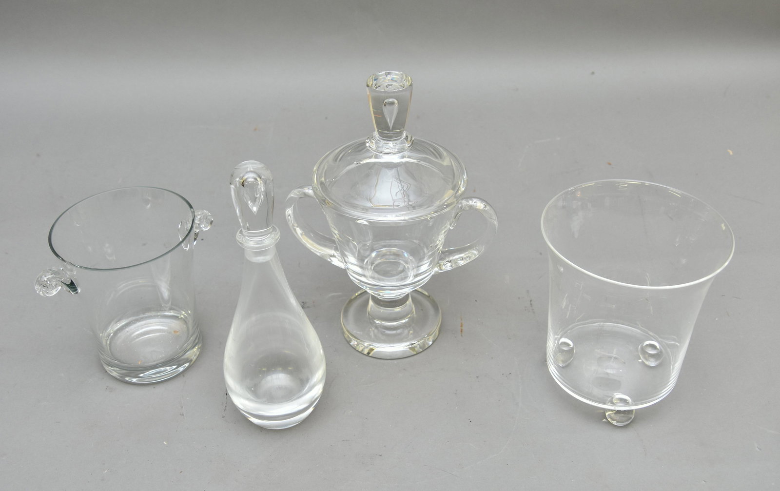 Collection of Signed Steuben Glassware: Collection of signed Steuben glassware, tallest 10.5"h