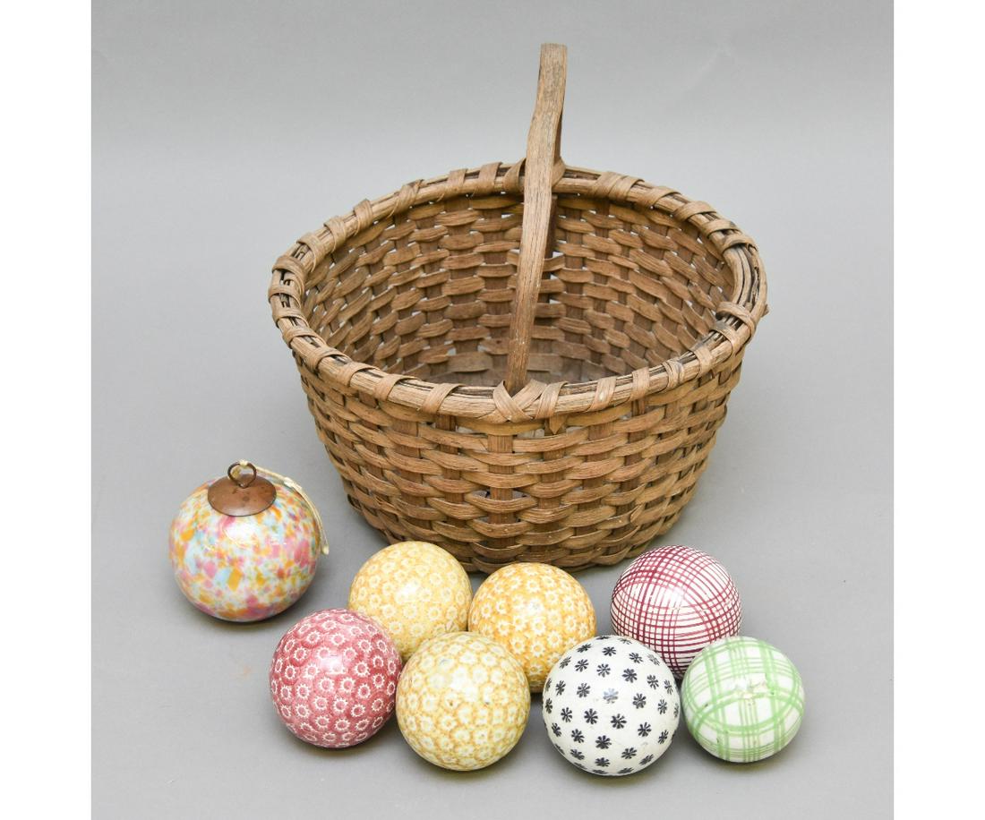 Seven Victorian Carpet Balls etc. (1 of 1)