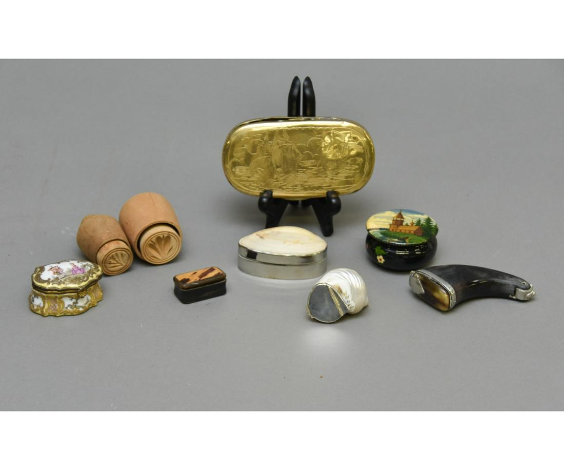 Brass Tobacco Box, Snuff Box etc. (1 of 3)
