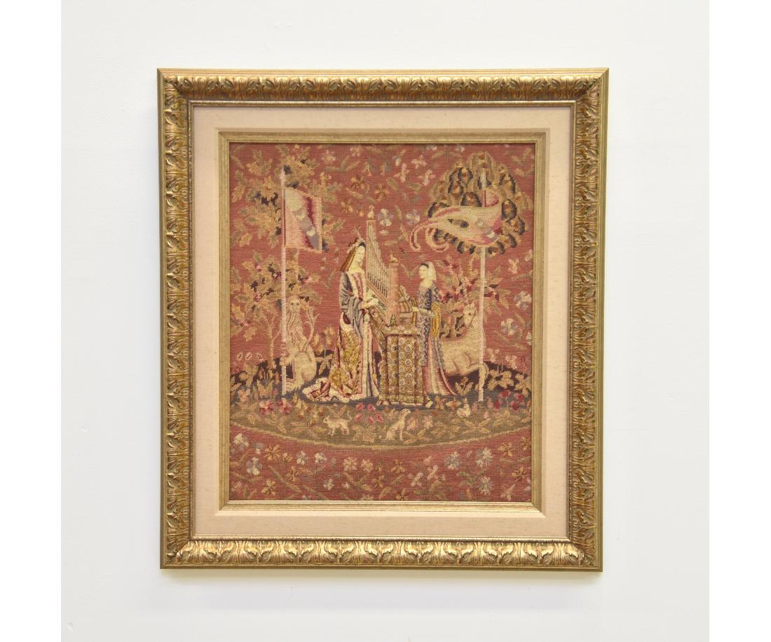 Gilt Framed English Tapestry (1 of 4)