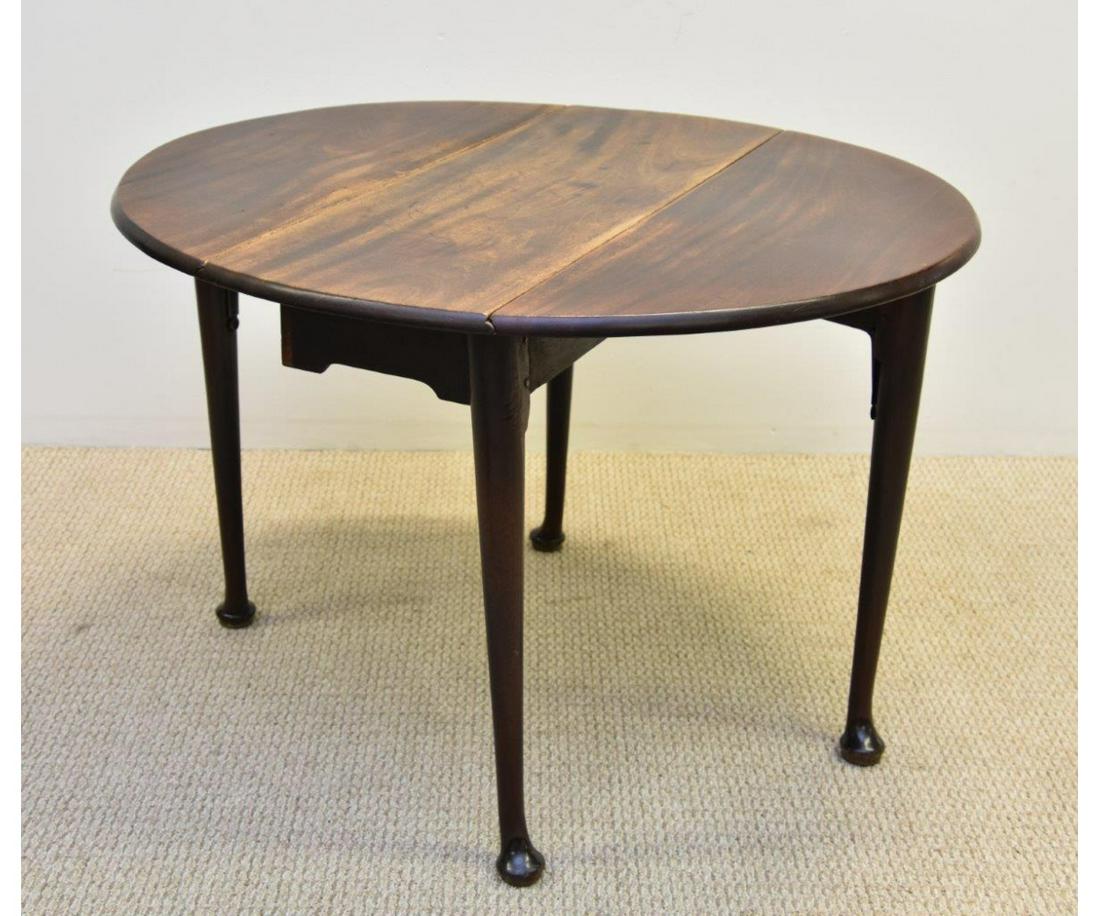 Queen Anne Mahogany Drop-Leaf Table (1 of 5)