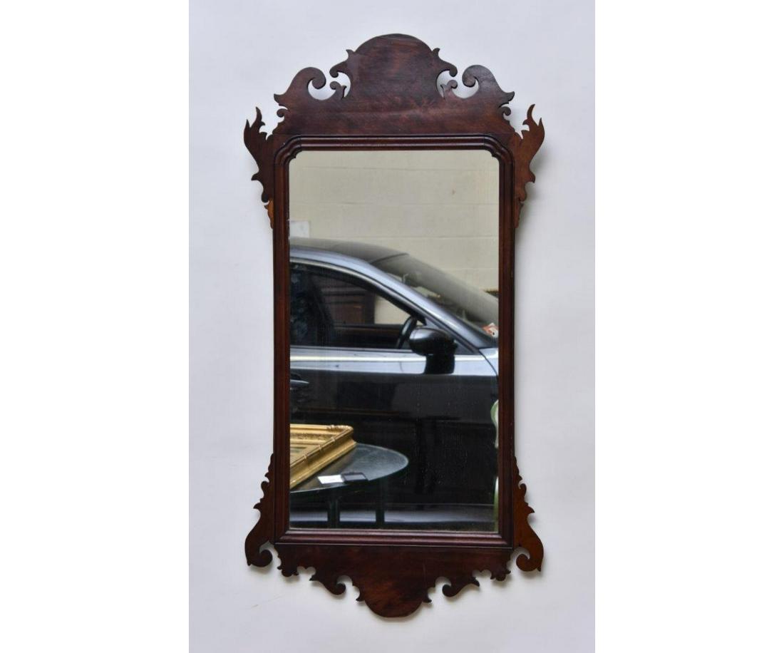 Large Chippendale Mahogany Mirror (1 of 3)