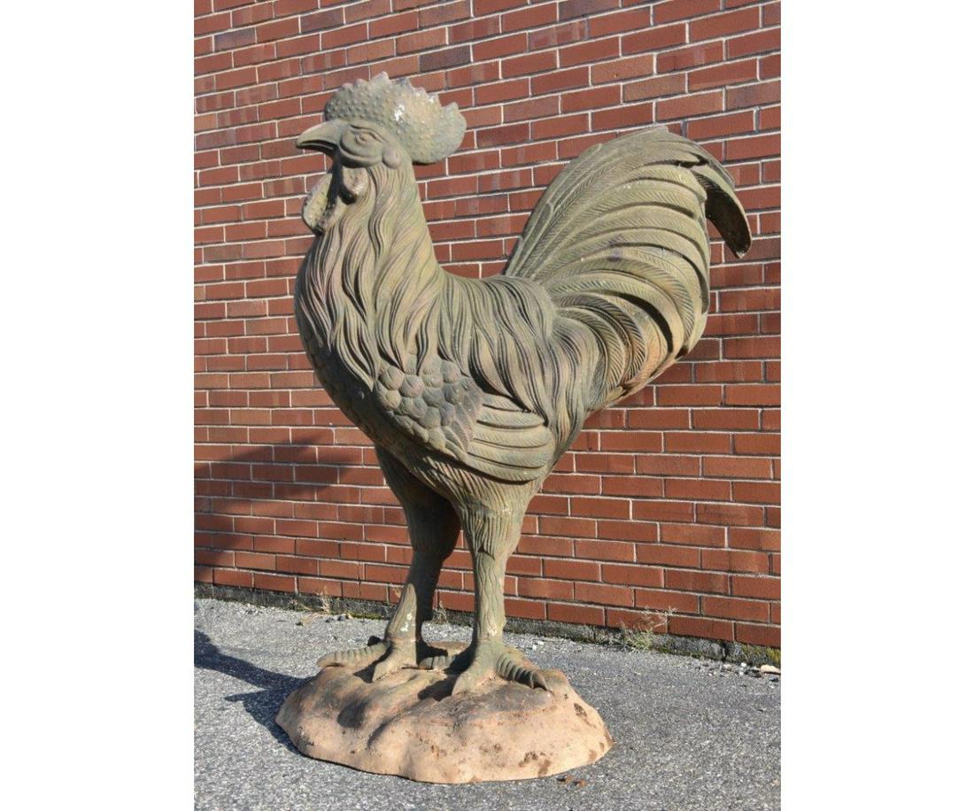 Cast Iron Outdoor Garden Rooster (1 of 7)