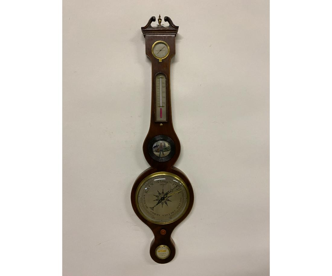 Georgian Inlaid Mahogany Barometer (1 of 13)