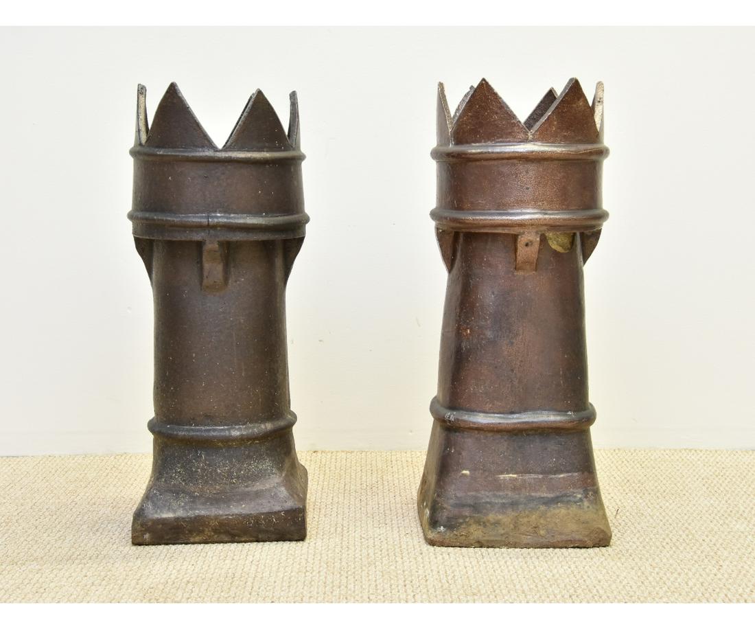 Two French Terracotta Chimney Flues (1 of 3)