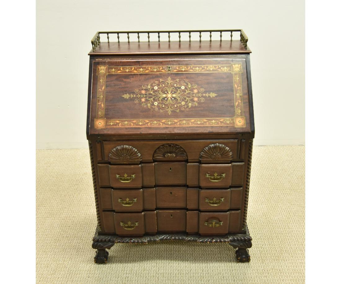 Chippendale Style Block Front Desk (1 of 13)