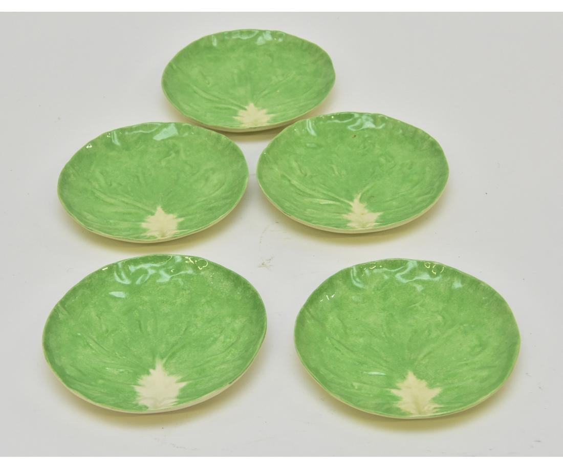 Set of Five Dodie Thayer Lettuce Ware Plates (1 of 3)