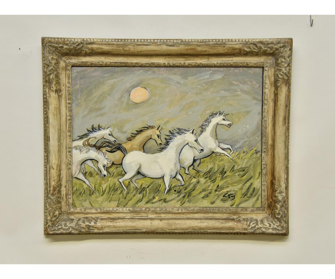 Emlen Pope Etting, Jr. Oil on Canvas (1 of 3)