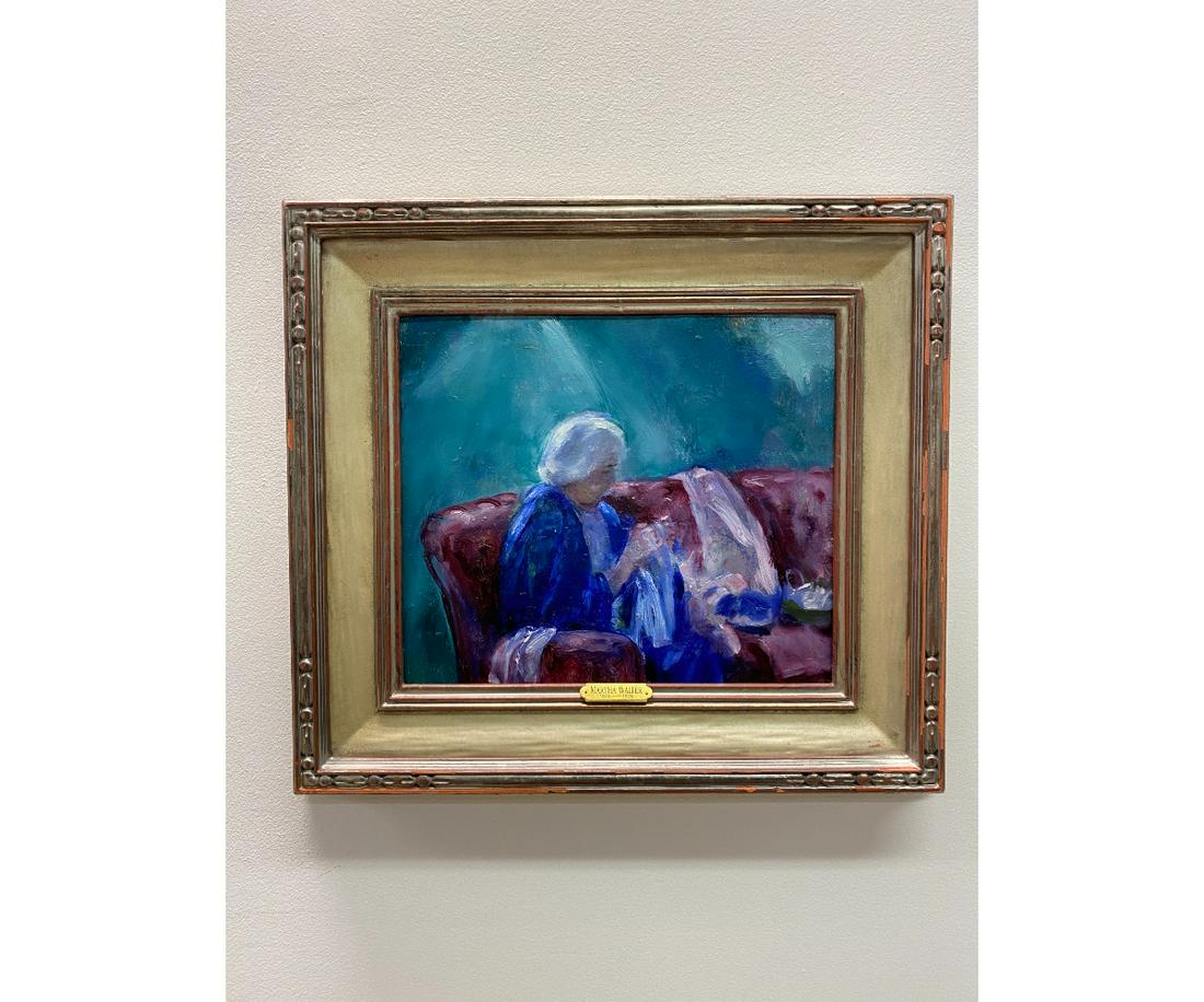 Martha Walter Oil on Board "Mrs. Patton" (1 of 4)