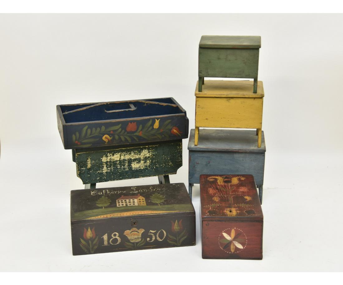 Seven Tabletop Boxes etc. (1 of 2)