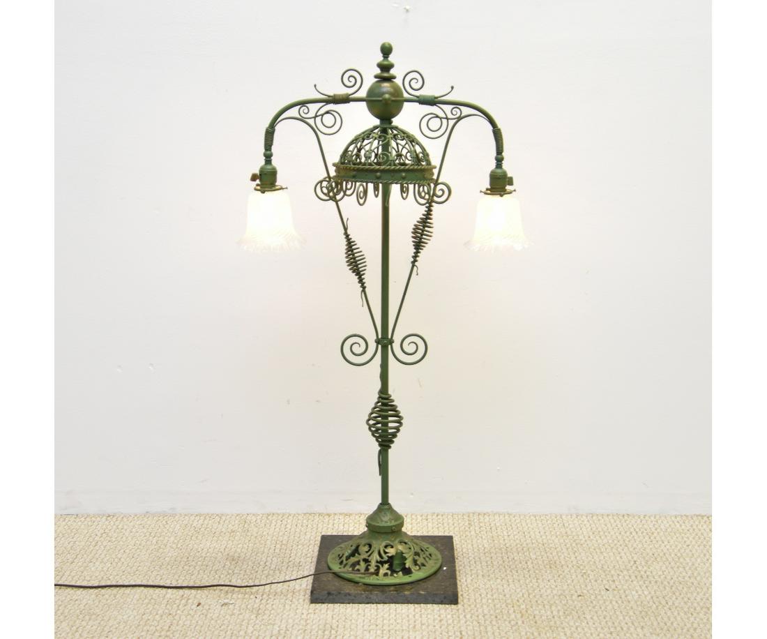 Wrought Iron Standing Lamp (1 of 5)