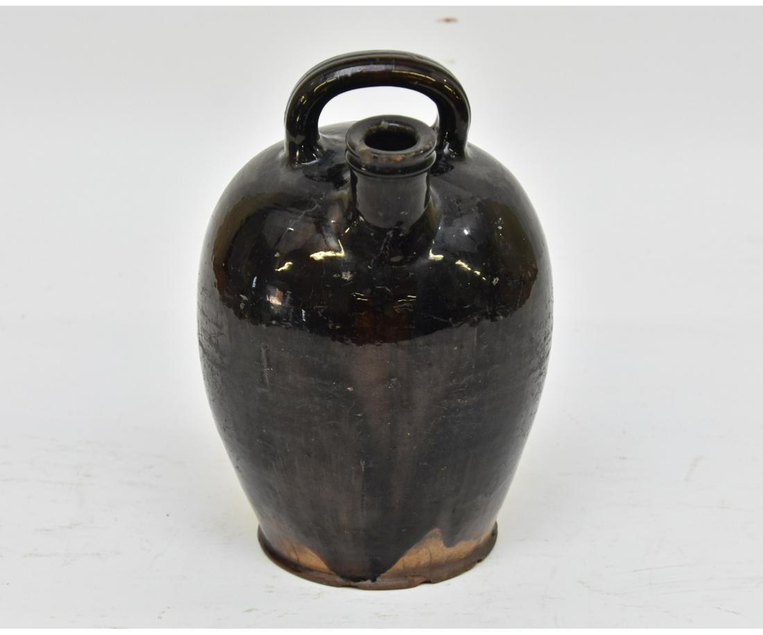 Redware Black Manganese Harvest Jug (1 of 5)