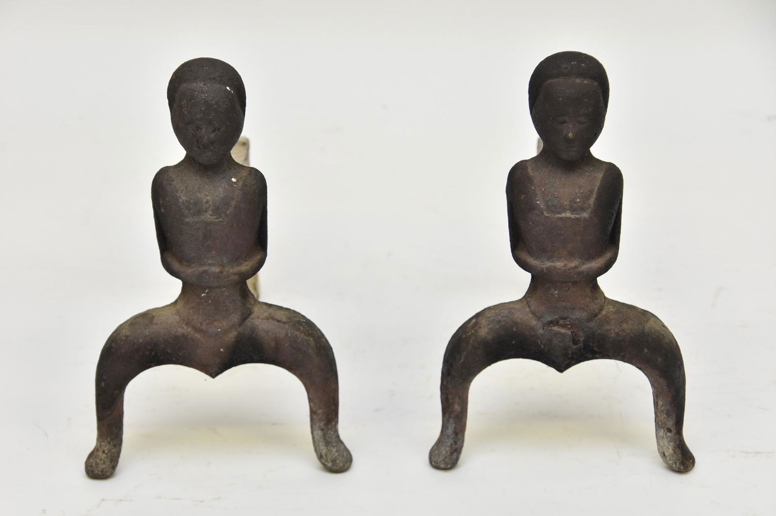 Pair Naughty Nellie Andirons (1 of 5)